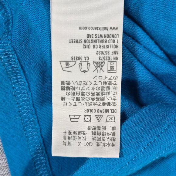 Hollister Co Wom Sz Medium Del Mar Surf Team Y2K 2000s Long Sleeve Top Teen EUC - Picture 9 of 9